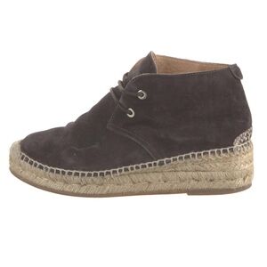 rag & bone Black Suede Espadrille Boots